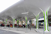 Bus und Tram-Bahnhof Münchner Freiheit (Foto: Ingrid Grossmann)